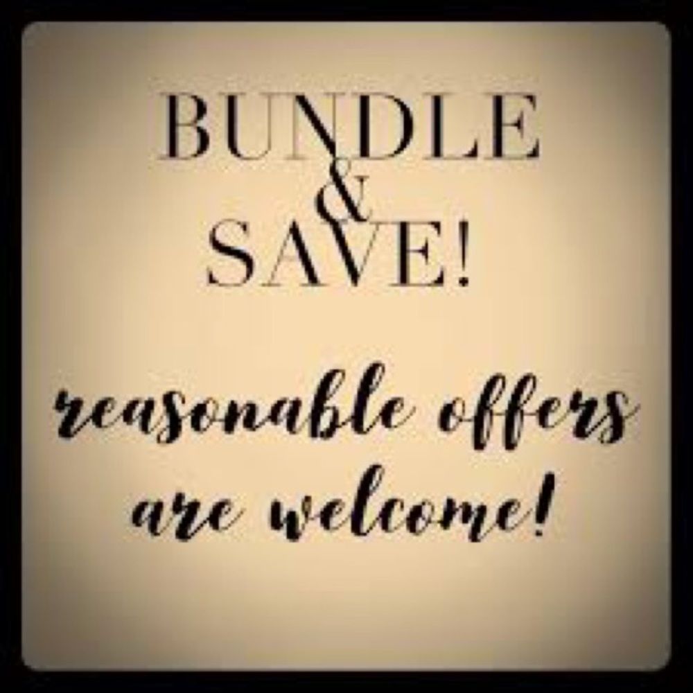 Bundle & save on our items. Please be reasonable